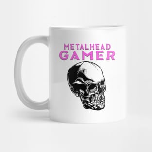 Metalhead Gamer Full Skull Pink Mug